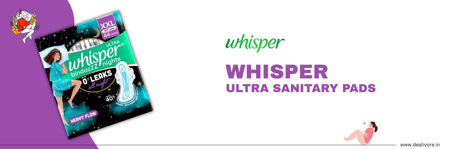 whisper sanitary pads
