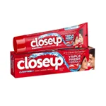 Closeup Red Hot Gel Toothpaste